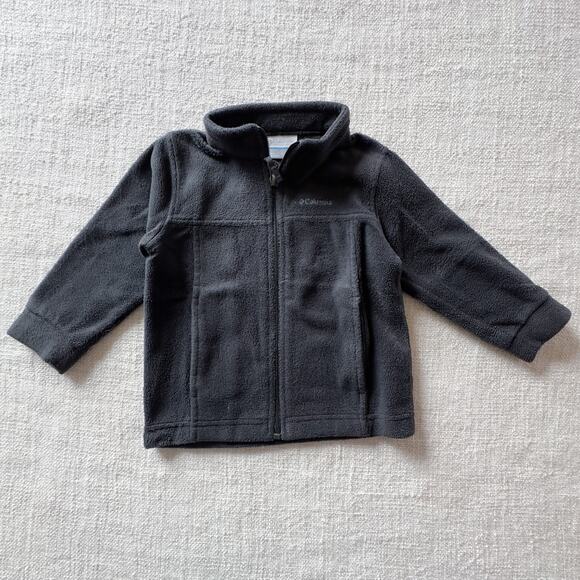 Columbia Black Fleece Jacket GUC 18-24mo - Picture 1 of 4